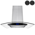 30x22 Stainless Steel Island Mount Range Hood U6415
