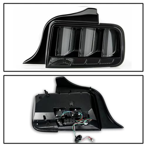 Smoked LED Tail Lights with Sequential Signal Pair N65018