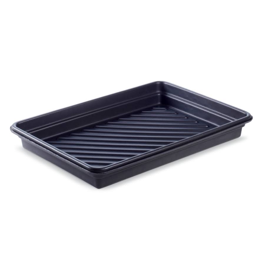 Utility Containment Tray, 17-gal Sump Capacity, 40 x 28 x 5 Inches, Black C188