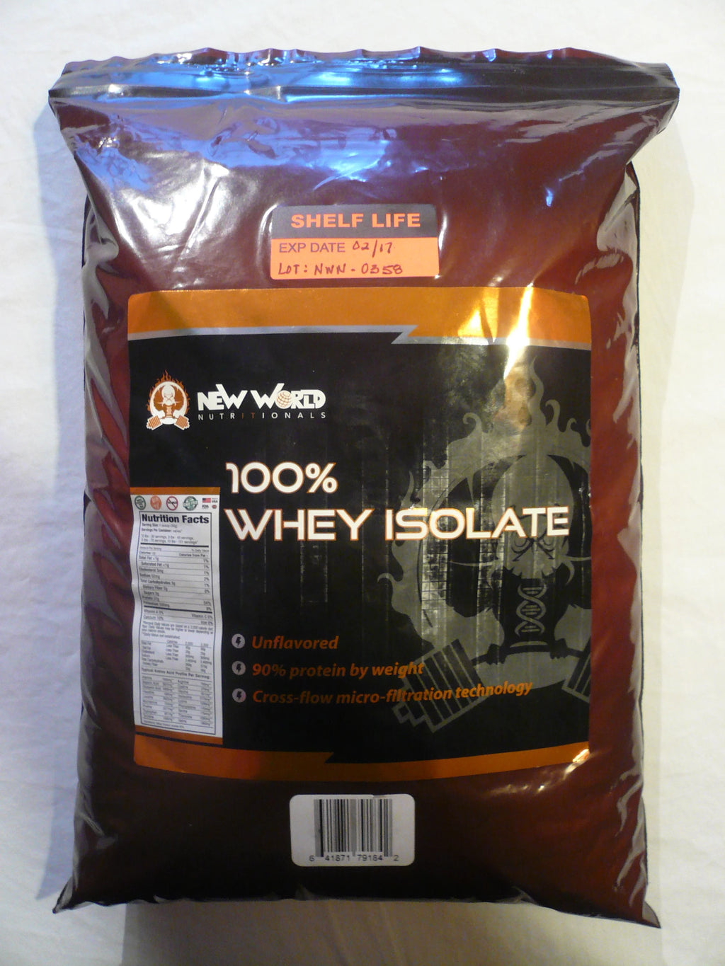 Chocolate Whey Protein Isolate Powder 15 Ibs O44104