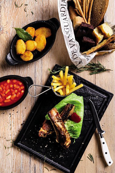 Black Steak Plate 33x24cm Z583882
