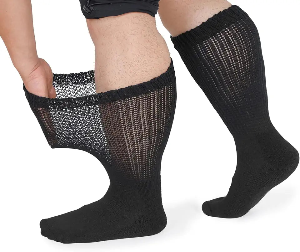 Loose Fitting Diabetic Socks with Cushion Sole 2 Pairs L926421