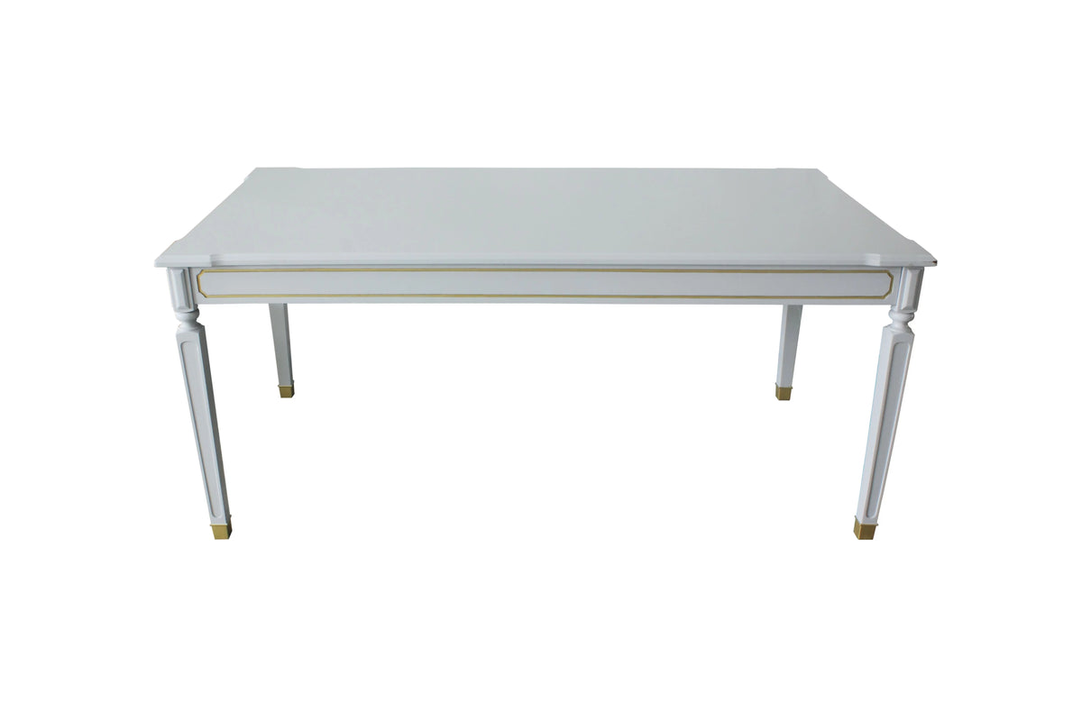 Dining Table Pearl Gray Finish G97247
