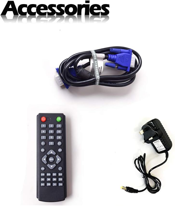 12 Inch LCD Security CCTV Monitor VGA HDMI AV BNC 4:3 HD Display LED Backlight Screen with USB Drive Player 800x600 Resolution Built-in Speaker Audio in/Out G3415