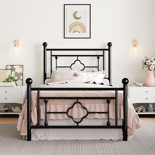 14 Inches Full Size Metal Platform Bed Frame with Headboard and Footboard O573361