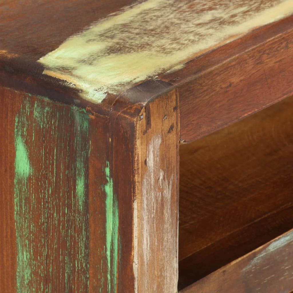 Reclaimed Wood TV Cabinet with 3 Storage Drawers Q371