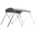 Grey 3 Bow Bimini Boat Tops with 1 inch Aluminum Frame K38272