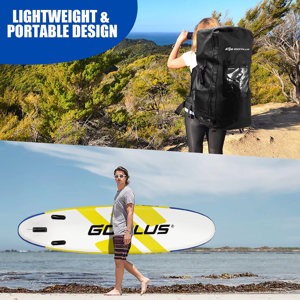 11ft Inflatable Stand Up Paddle Board Yellow O4333