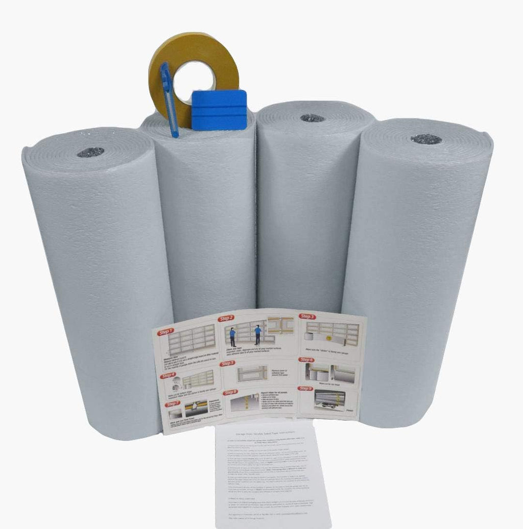 Reflective White Garage Door Insulation Foam Core Kit Q624