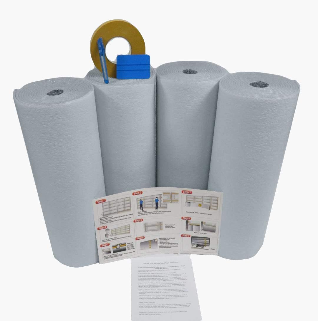 Reflective White Garage Door Insulation Foam Core Kit Q624