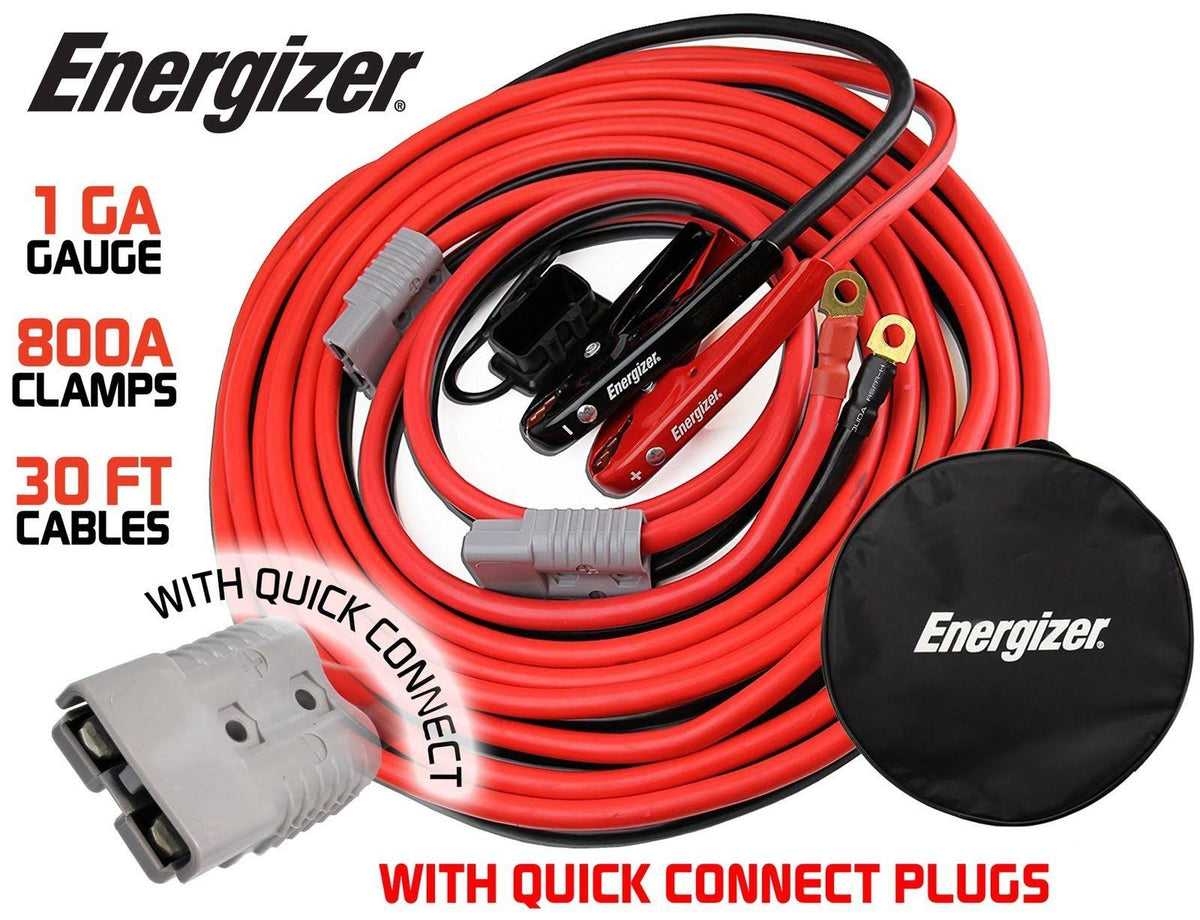 1-Gauge 800A Jumper Battery Cables with Quick Connect M46563