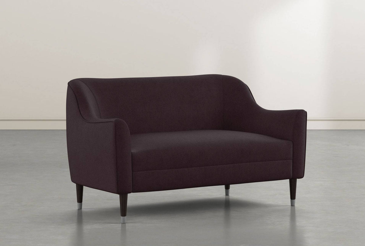 Purple Fabric/Metal Settee Chair I6589