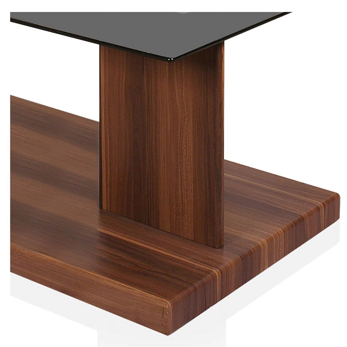Contemporary Wood Coffee Table in Dark Walnut H225028