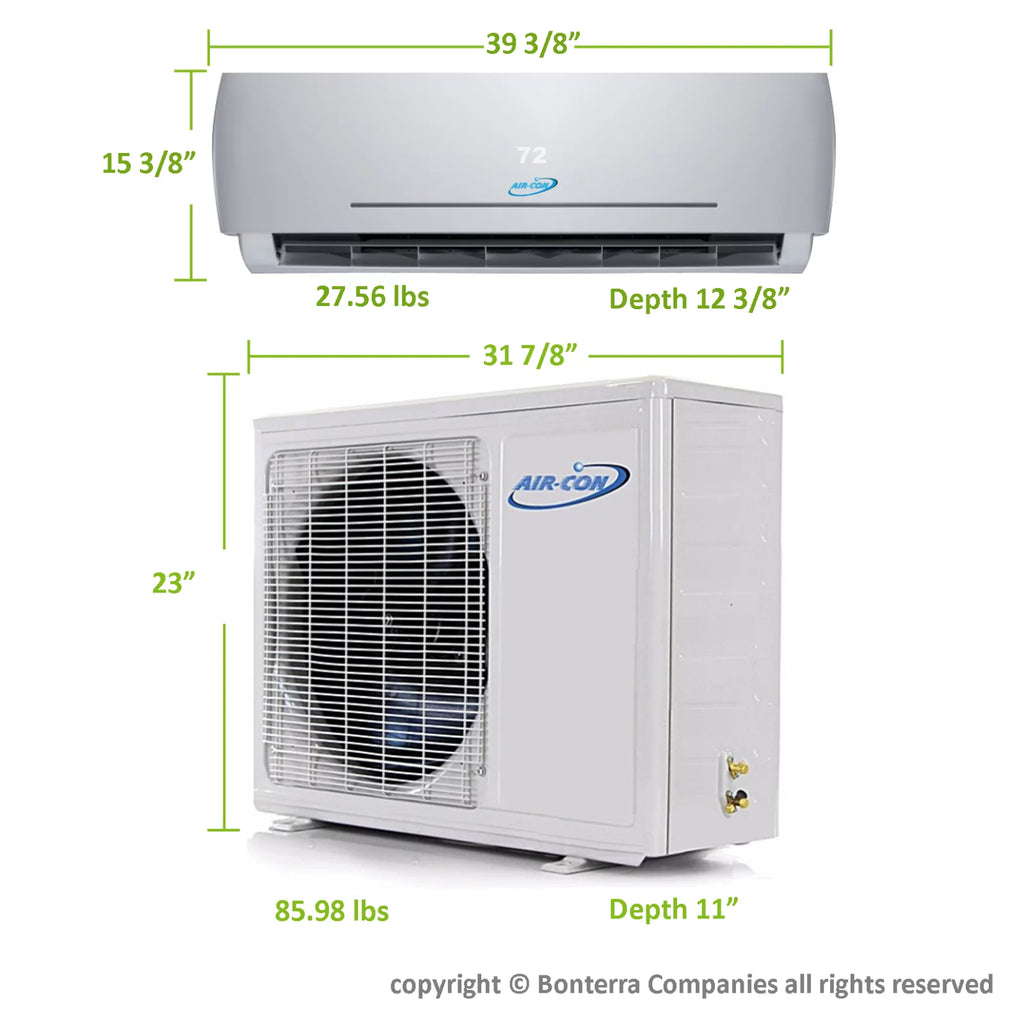 18000 BTU Mini Split Air Conditioner Heat Pump Y8331