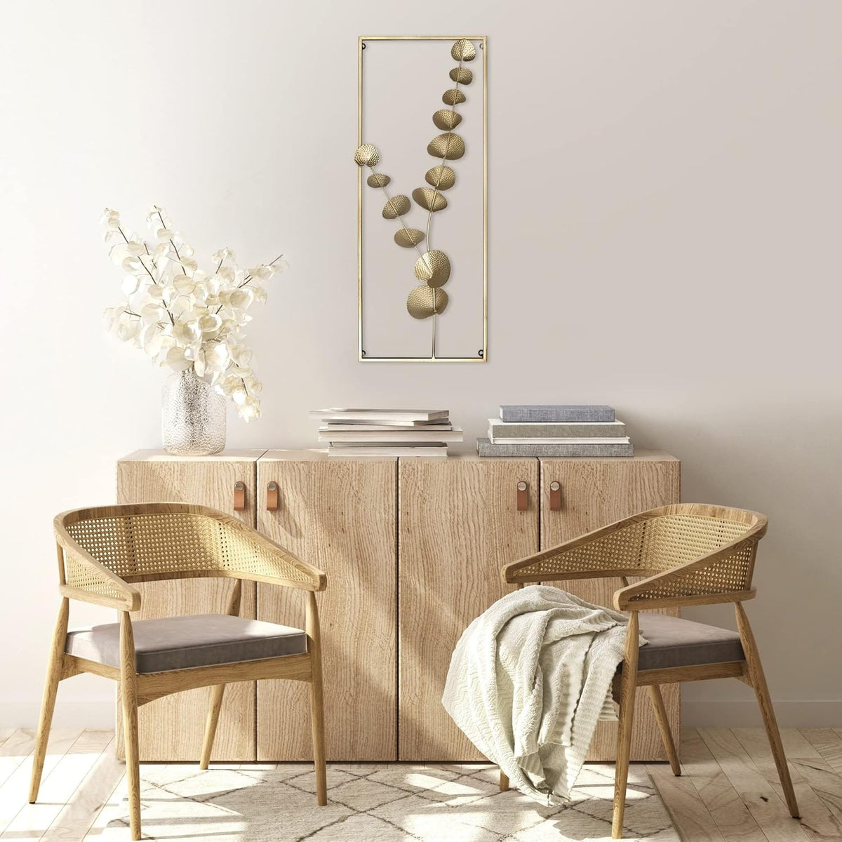 Modern Gold Metal Wall Panel Y66656