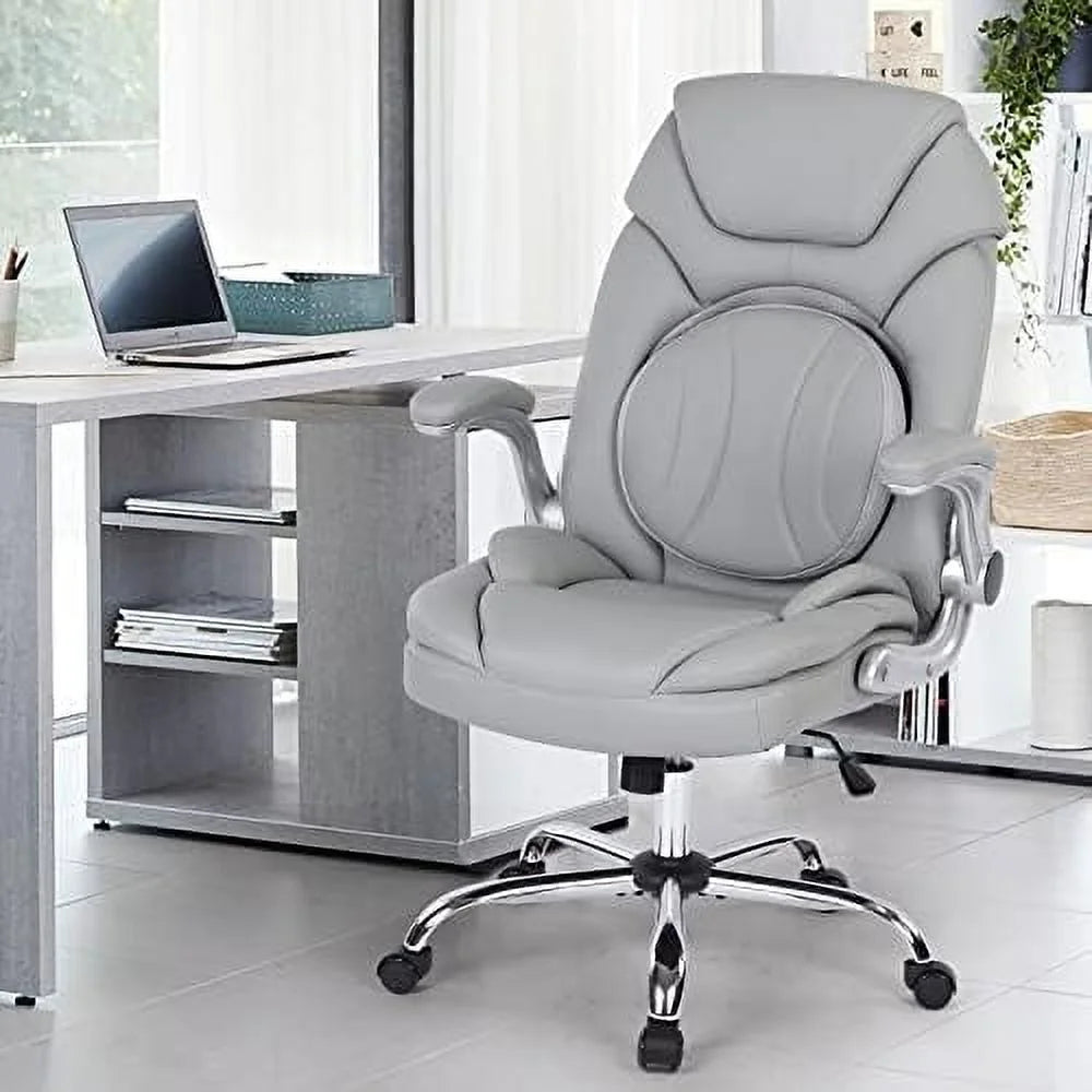 Executive Ergonomic PU Leather Office Chair with Lumbar Support Q936