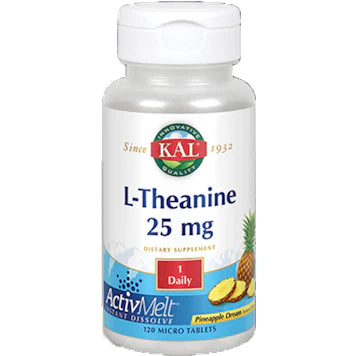 L-Theanine 25 mg Pineapple 120 tabs E929