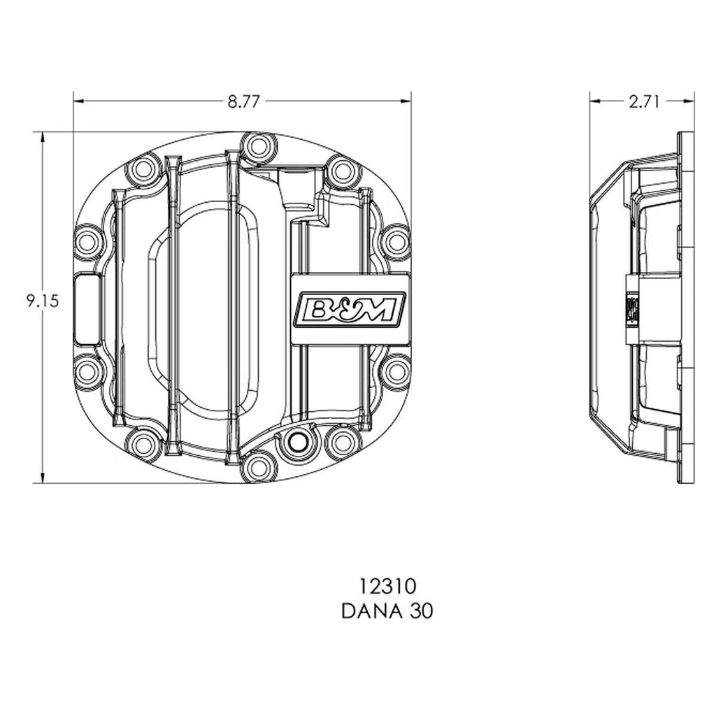 Dana 30 Differential Cover C2611
