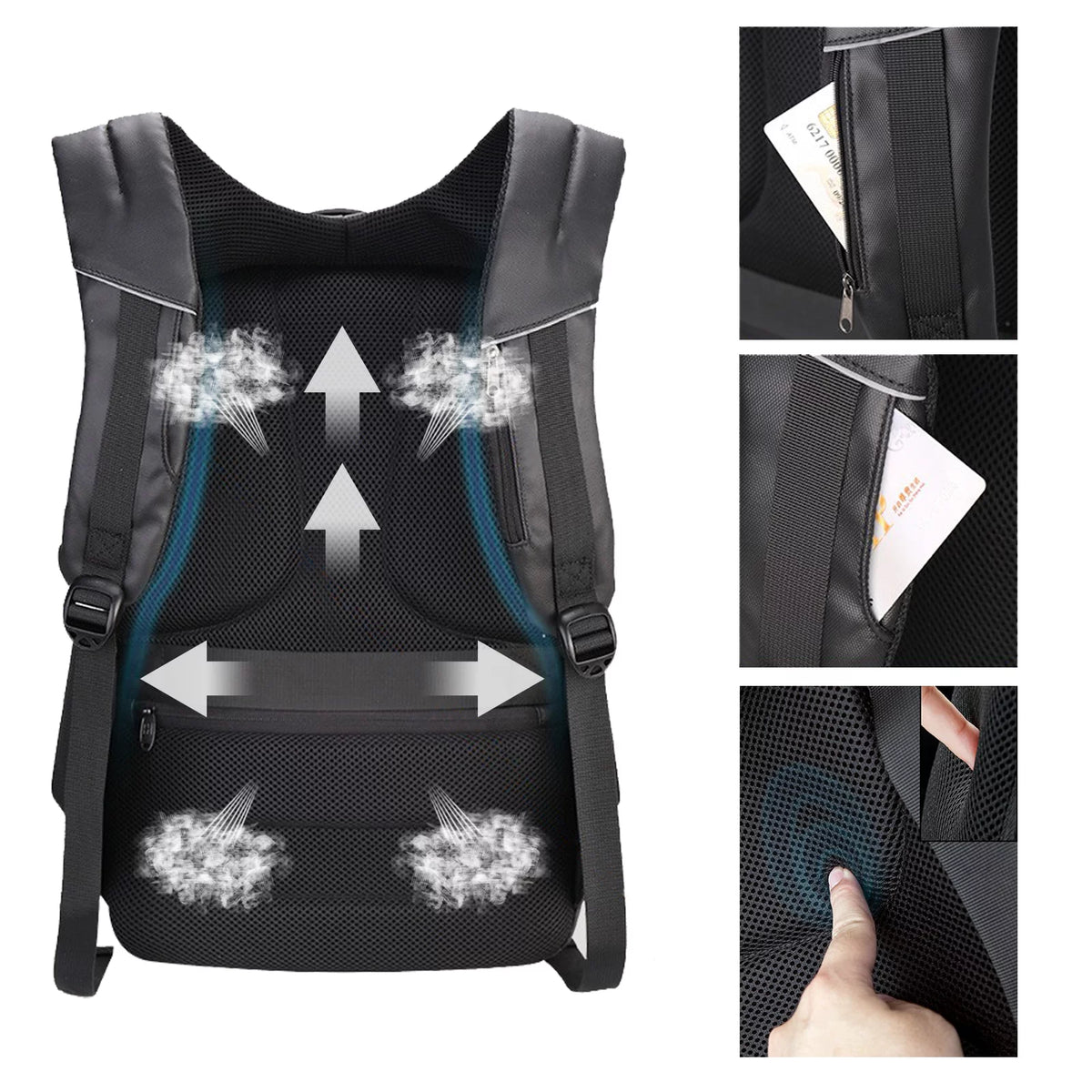 17.3 inch Anti-Theft Laptop Backpack with USB Charging Port M850171