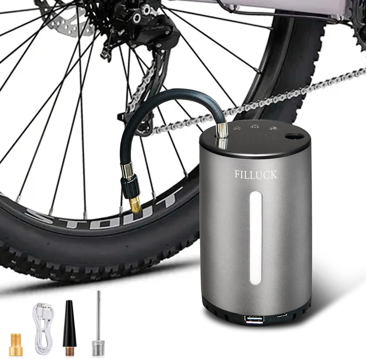 Bicycle Pump with Gauge, 120Psi Max, Pack of 2 K822482