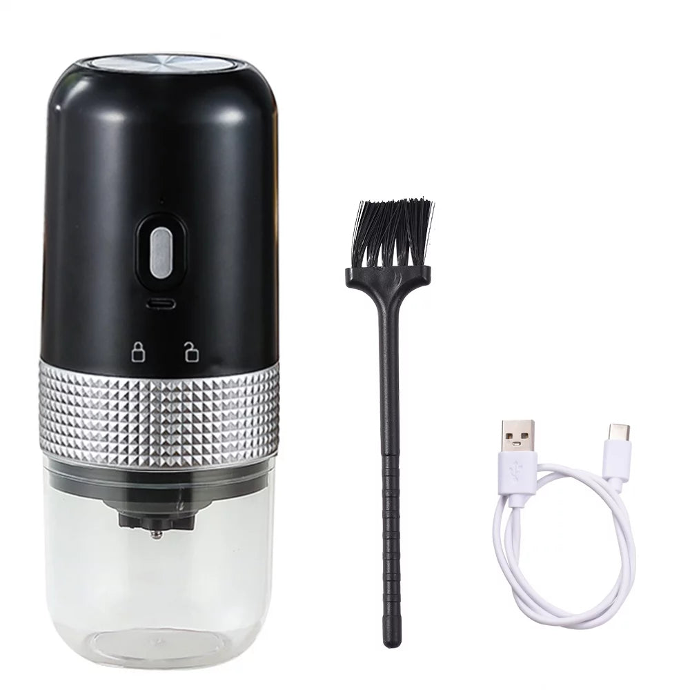 Portable Electric Burr Coffee Grinder 13W 200ml USB Rechargeable Adjustable Cordless W74665