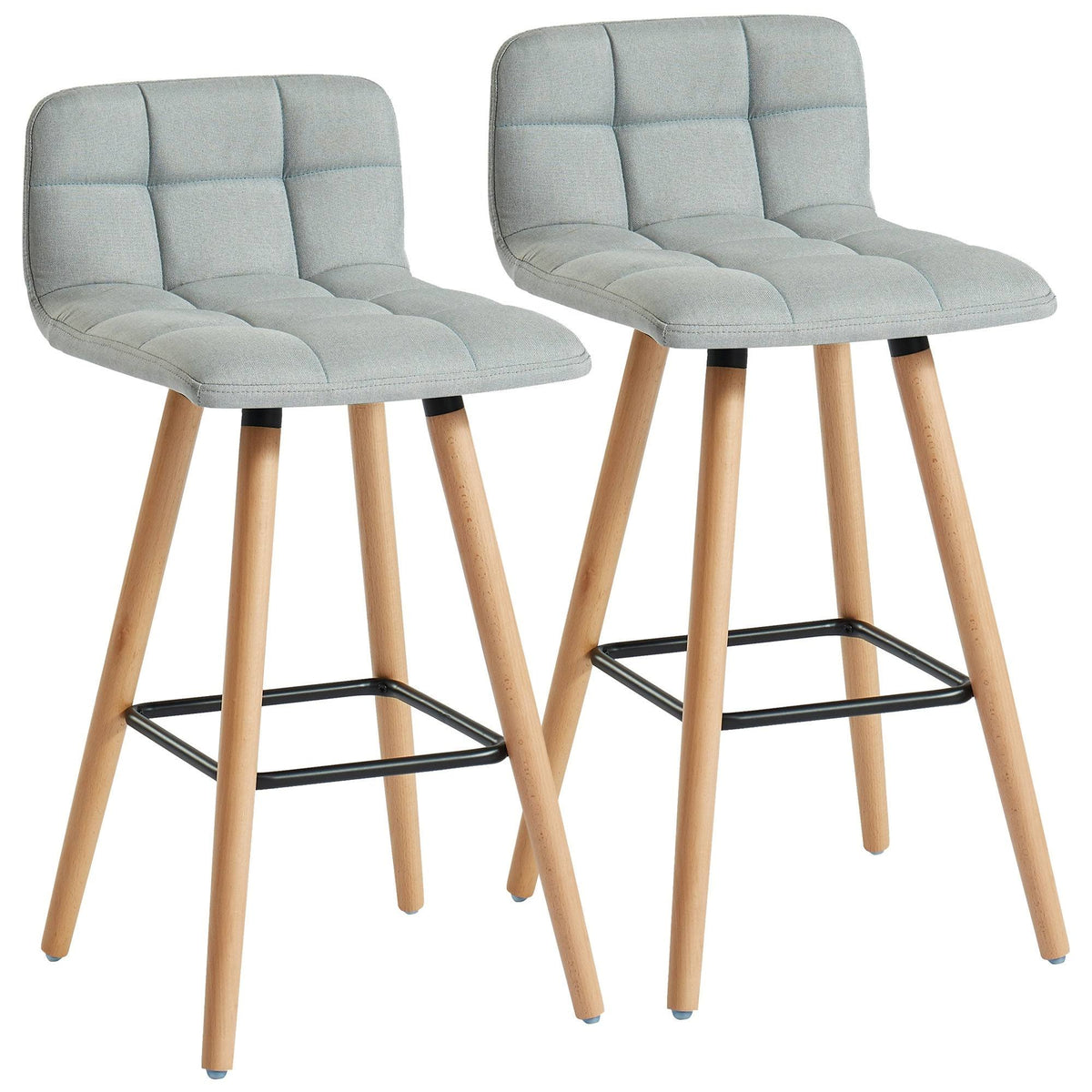 Black Counter Stool Set of 2 L36830
