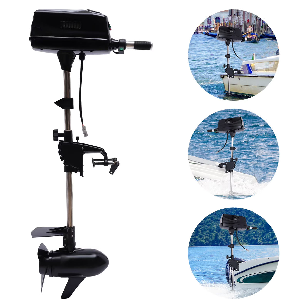 8HP 48V 2200W Electric Trolling Motor for Inflatable Boat T8139