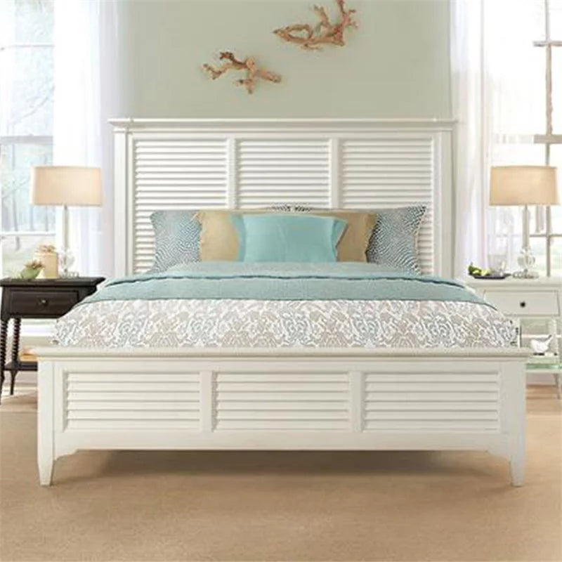 King Panel Bed in Paperwhite N93743