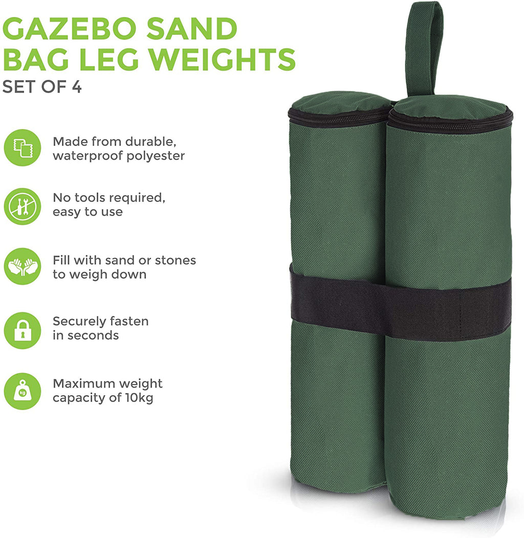 4PCS Green 30lb Canopy Weight Bags G510