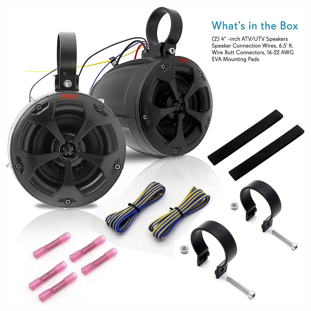4 Inch 800W Waterproof Marine Speaker System (2 Pairs) T62702