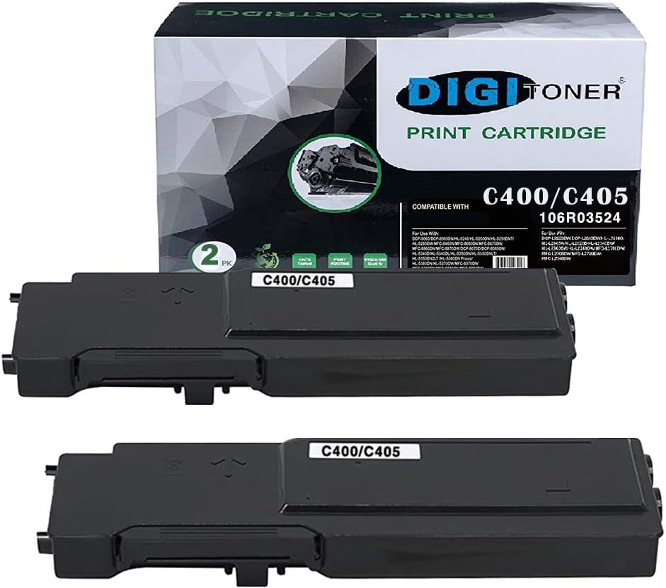 Black 2-Pack Toner Cartridge for Xerox VersaLink C400 C405 X700