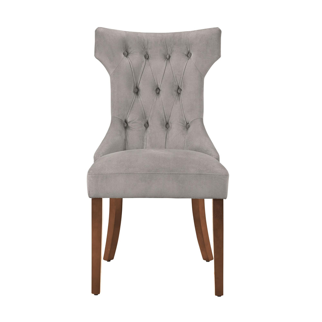 Tufted Dining Chair Set Of 2 Taupe T85188