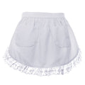 Cotton Lace Half Apron with Two Pockets R805