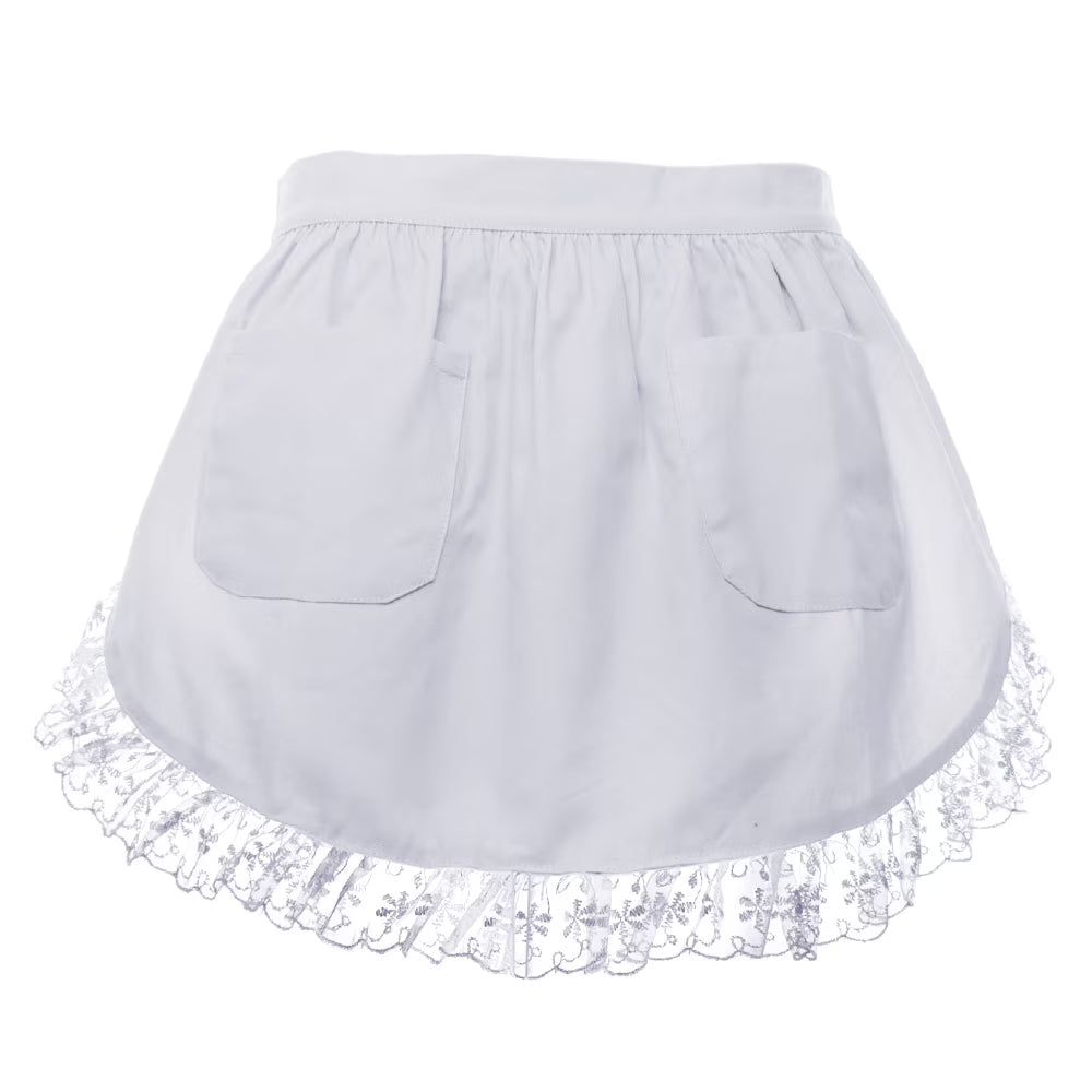 Cotton Lace Half Apron with Two Pockets R805