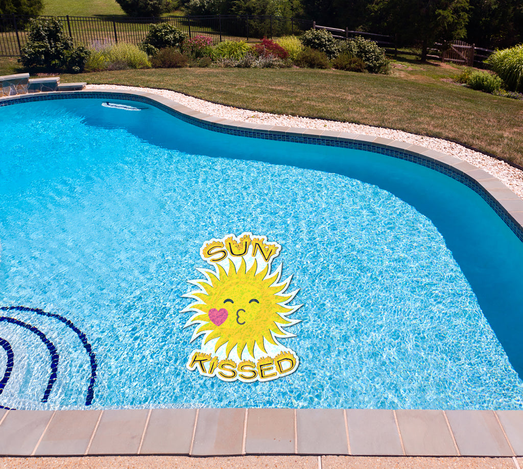 Yellow Vinyl Underwater Pool Mat Tattoo Z472