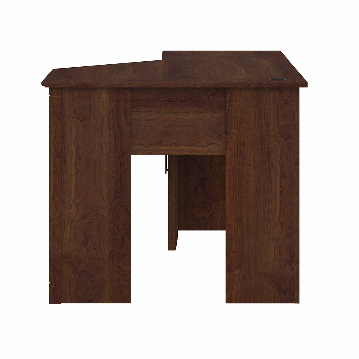 Corner Computer Desk with Storage in Bing Cherry M9580