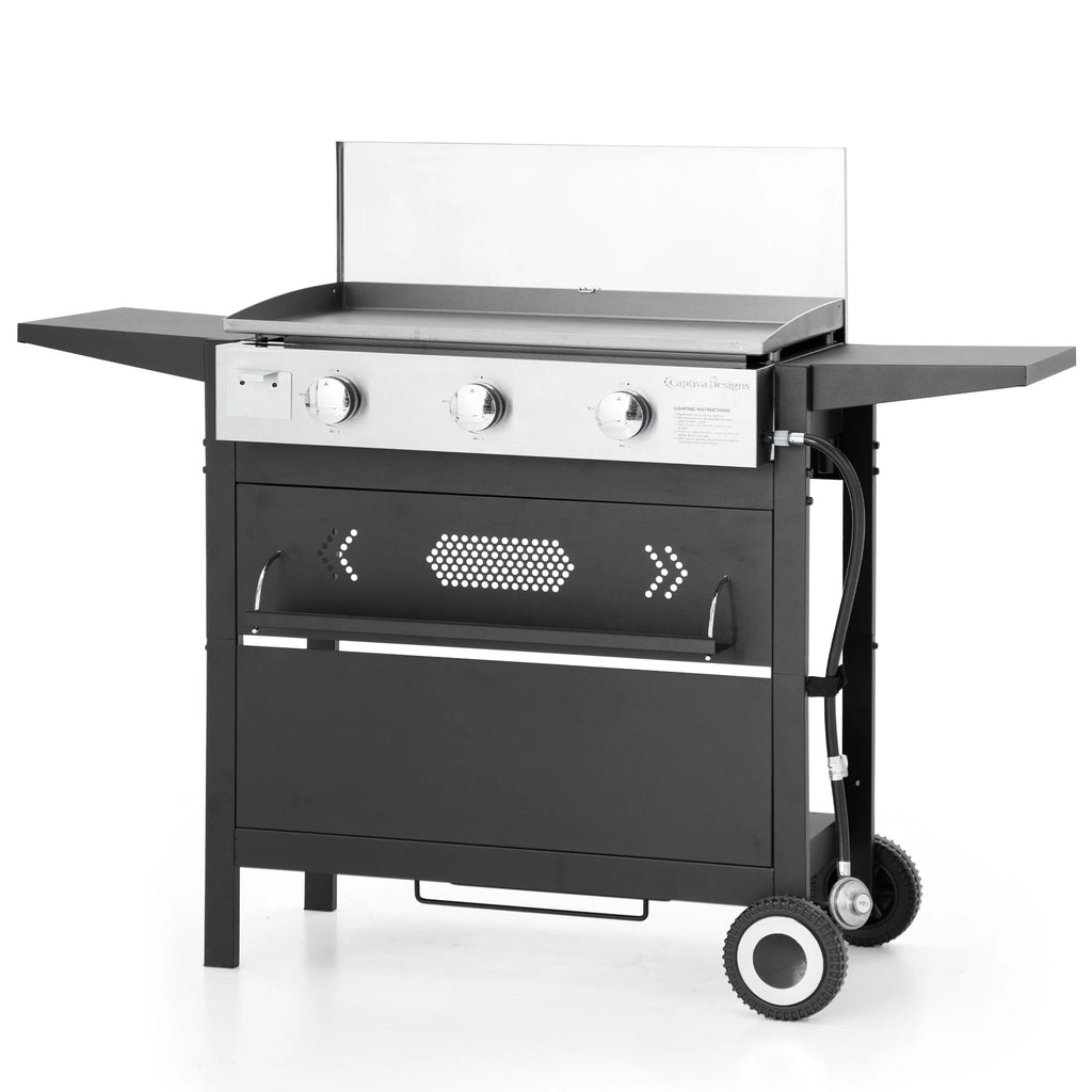 2-Burner Gas Grill and Griddle Combo with Wheels H461161