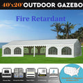 White PVC Fire Retardant Wedding Party Tent Canopy Shelter Z501