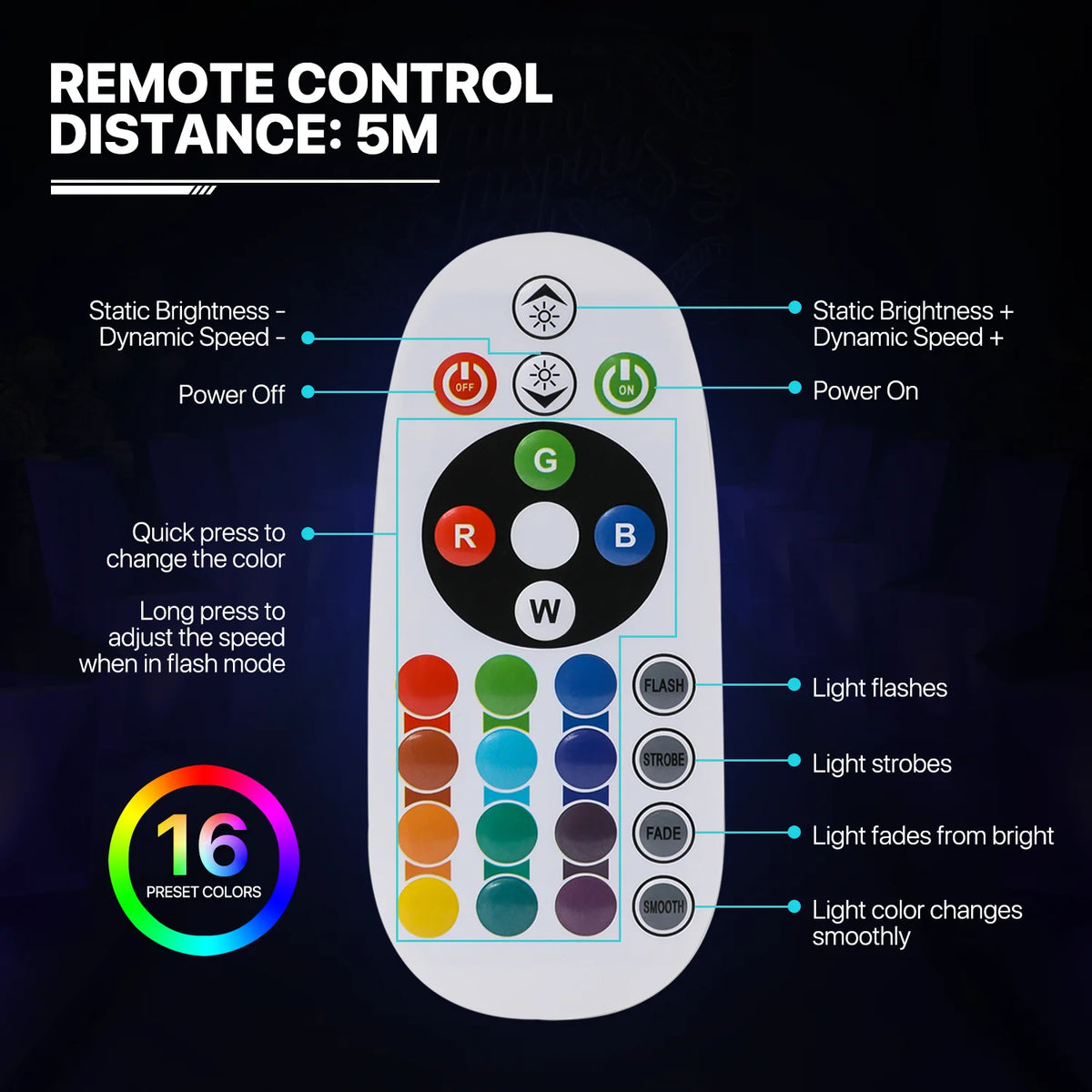 Barrel Shaped LED Bar Stool with Remote Control B2102