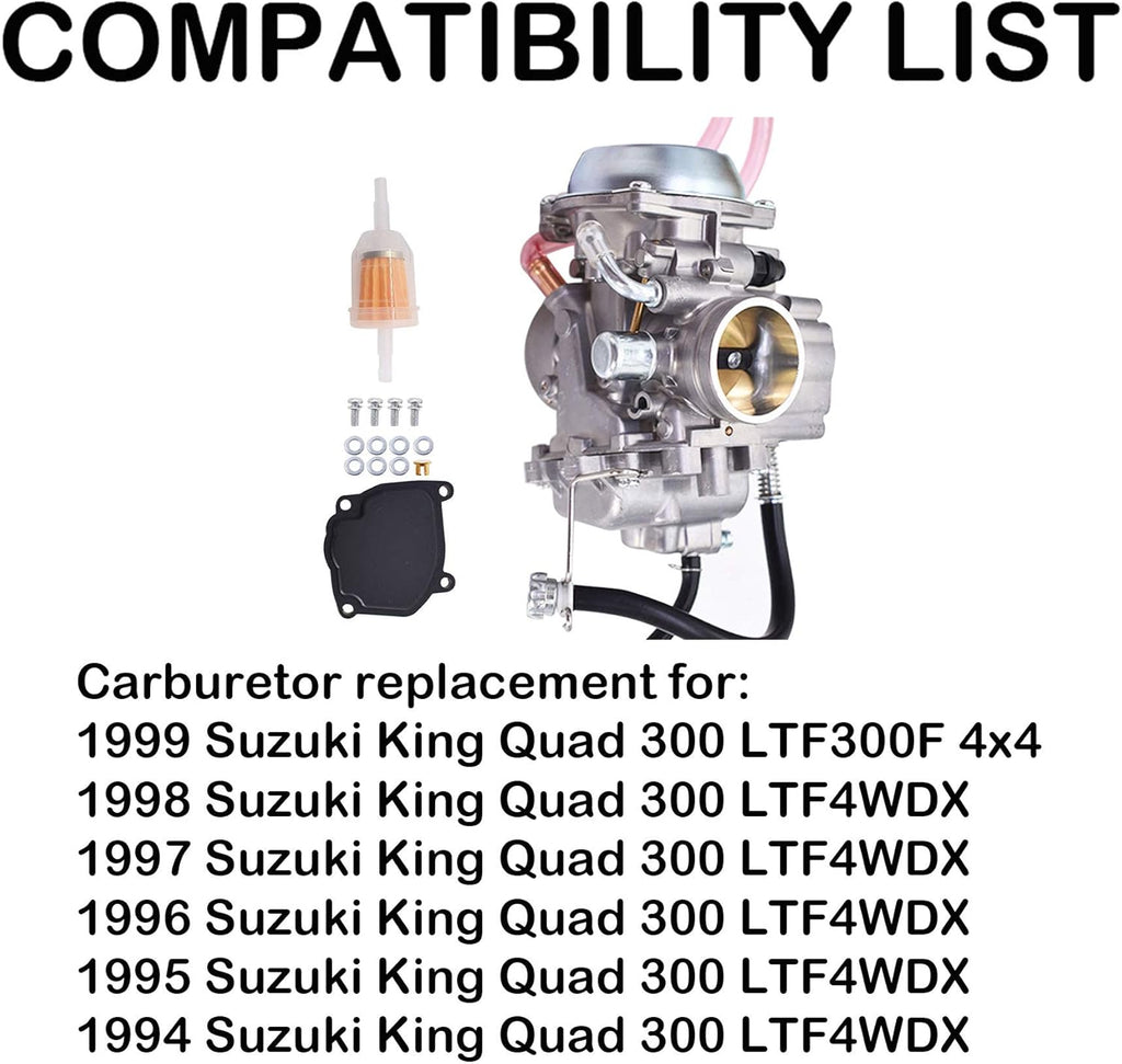 Carburetor Replacement for Suzuki King Quad 300 Pack of 2 M505