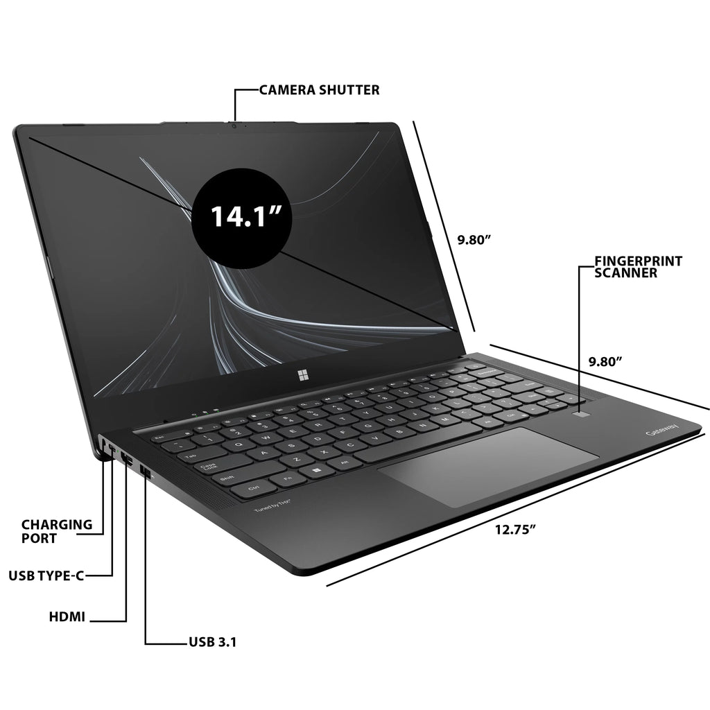 14.1" Ultra Slim Notebook FHD Touchscreen Intel Core i5 8GB RAM 512GB SSD Black A9597