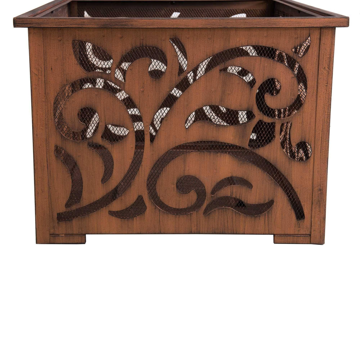 26 in. Square Wood Burning Firepit Z646086