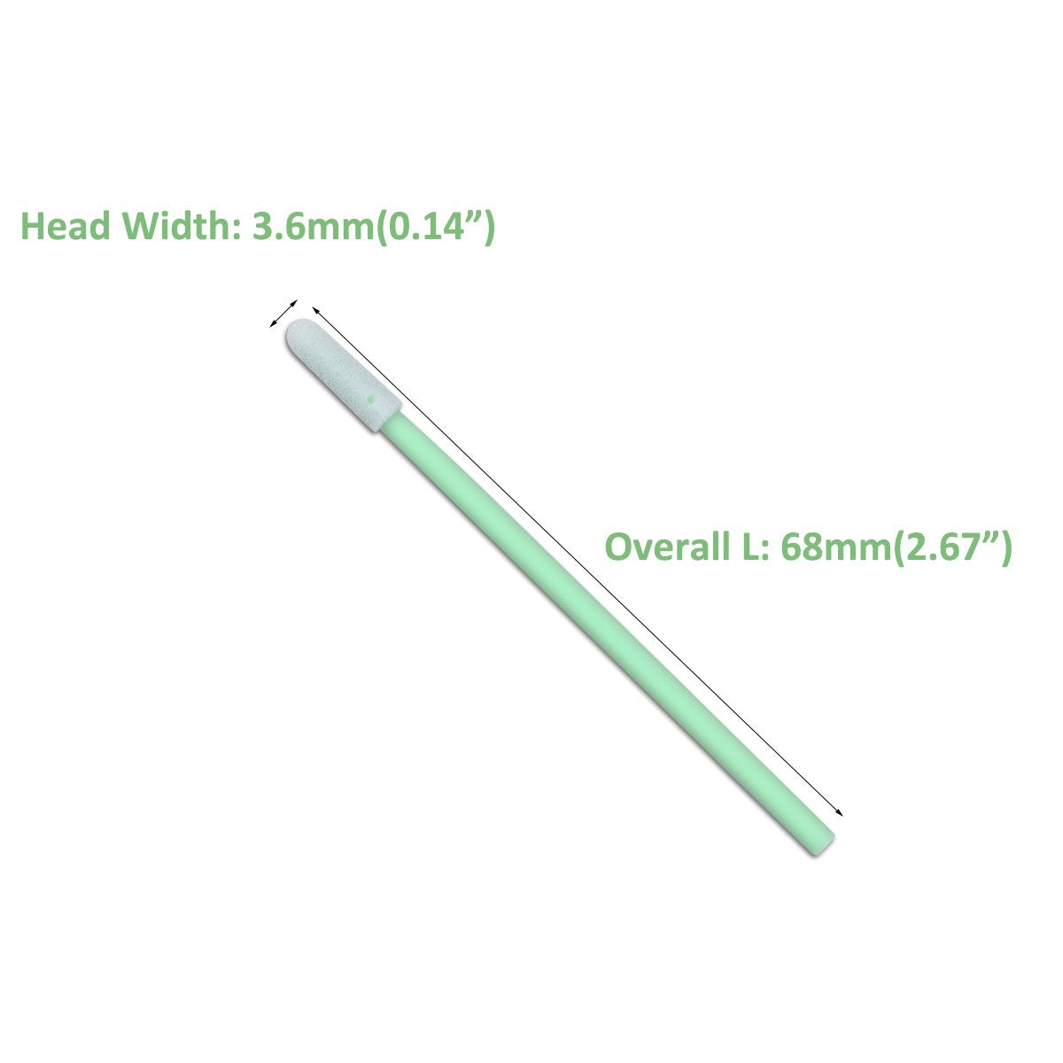 ESD Safe Anti-Static Mini Tipped Swab, Pack of 500 T186924
