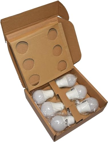 A19 LED Light Bulbs 60 Watt Equivalent 9W E26 Soft White 2700K Dimmable 6-Pack R144947