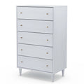 White 5 Drawer Chest F78884