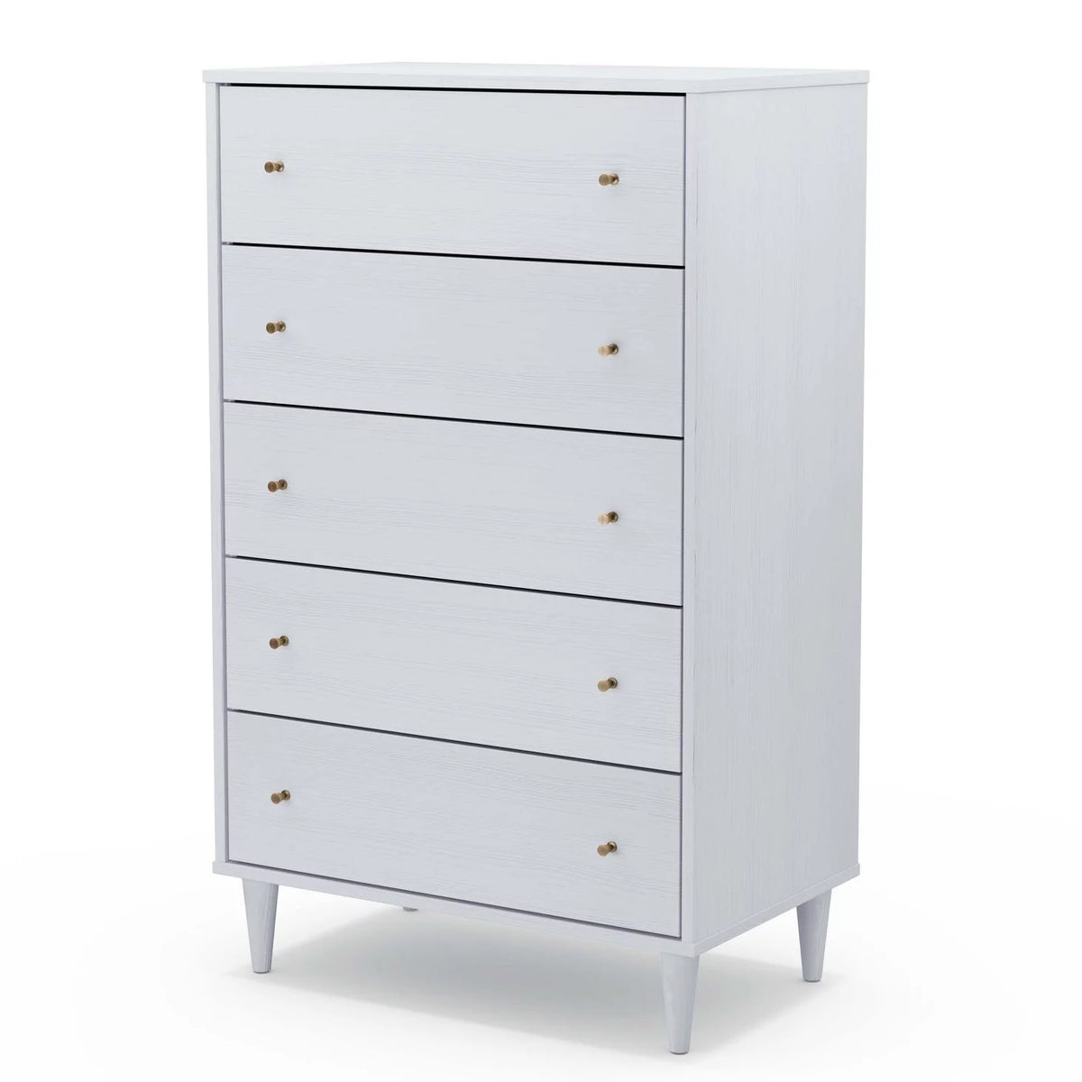 White 5 Drawer Chest F78884
