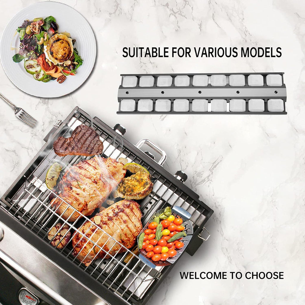 4-Pack BBQ Grill Briquette Tray Heat Plates Burner Covers B1128