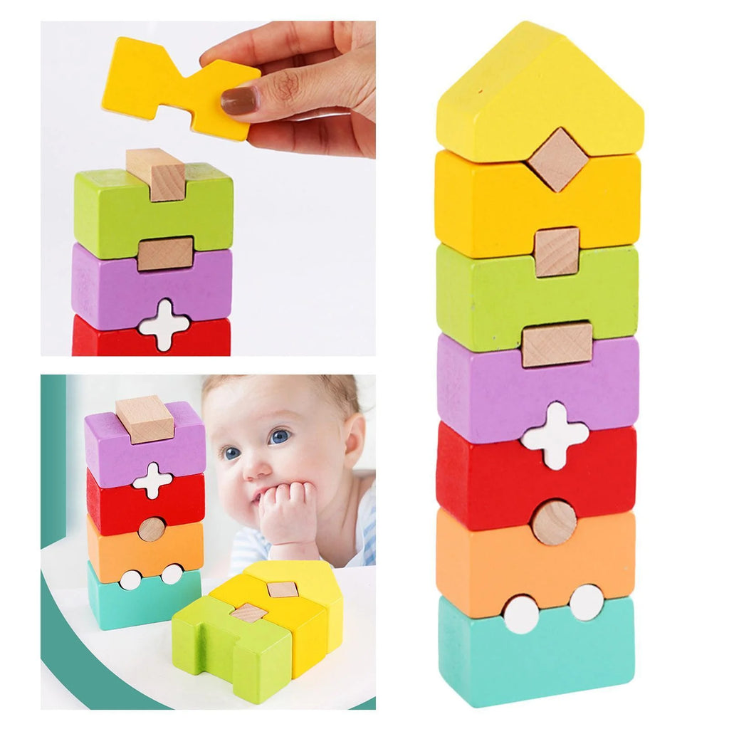 Rainbow Stacker Stacking Game Construction Toys M3779