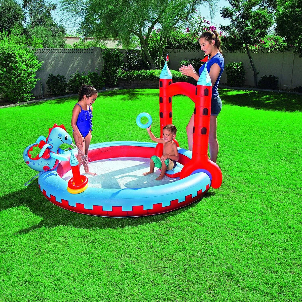 Inflatable Interactive Castle Play Pool G196