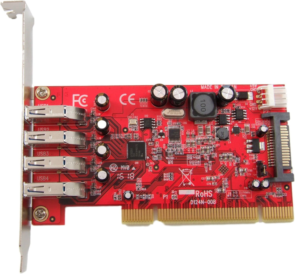 USB 3.0 4-Port PCI Host Adapter Card X3400